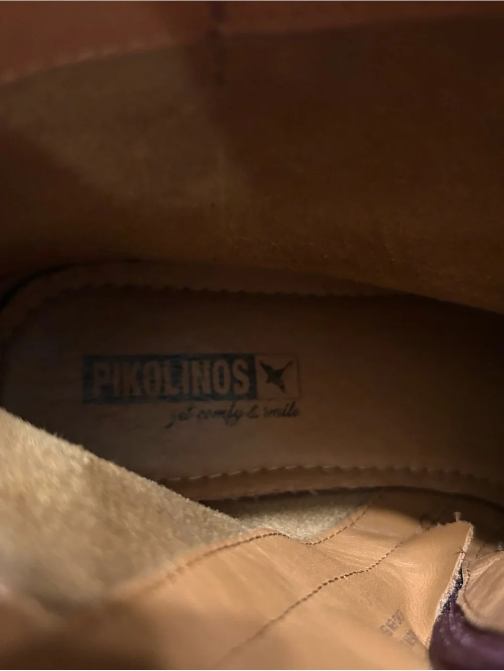 PIKOLINOS Maroon Leather Boots, buckles that are adjustable, zippers on the side